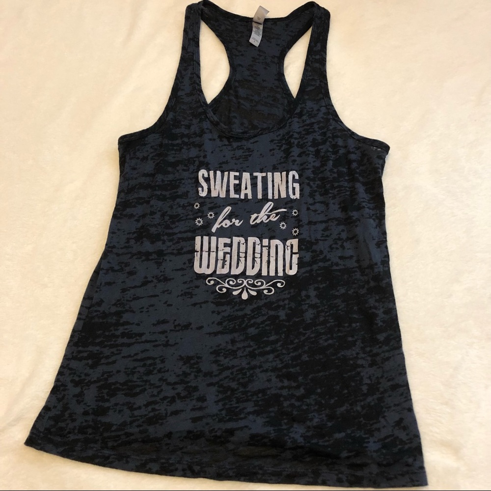 🍁 4/$16 🍁 | Black Workout / CrossFit Tank | Sweating for the Wedding